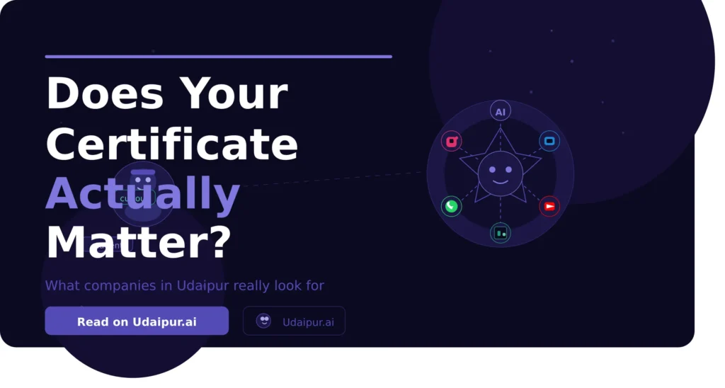 digital marketing certificate kya kaam aata hai — Udaipur.ai student guide