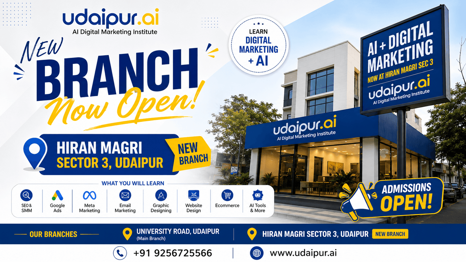 Digital marketing institute in Hiran Magri 3 Udaipur